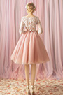 Кружева аппликация тюль коктейльное платье выпускного вечерa