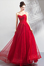 Roter Schatz Plissee Party Abibal Prom Ballkleid