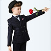 Boys Blue with White Strips Children Tuxedo Suits