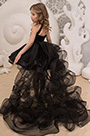 PREVENTE!!! Robe de Petite Fille Noir En Tulle