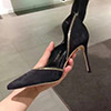 Women Sexy Suede Toe Closed Pointed High Heels Shoes