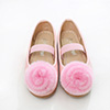 Girl's Round Toe Princess Leather Flat Flower Girl Shoes