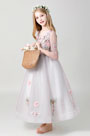 Princess 3/4 Sleeves Children Wedding Flower Girl Dress