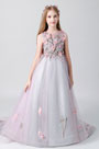 Princess Sleeveless Children Wedding Flower Girl Dress