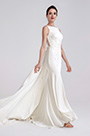 White Elegant Embroidery Detachable Party Dress