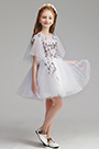 Robe Pour Fille Courte Avec Fleur En Tulle