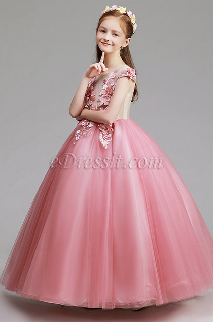 Vestido de fiesta de la muchacha de flor de la boda de flora