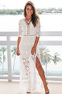 Sexy V-cut Lace Dress Day Dress Holiday Dress