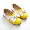 Girl's Closed Toe Leather Flat Buckle Flower Shoes