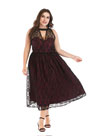 Simple Plus Size Lace Sleeveless Evening Dress Party Dress