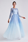 2019 Neu Weiss-Blau Party Formal Gown
