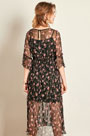 Round Neck Silk Chiffon Printed Dress Summer Dress