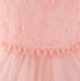Lovely Lace Beadings Applique Baby Dress