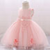 Cute Round Neck Sequins Tulle Baby Dress