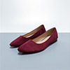 Simple Suede Toe Closed Pointed Flat Shoes