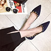 Classic Suede Rockstud Ballet Flat