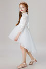 High Neck Bow-knot Flower Girl Dress