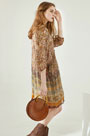 Silk Printed Summer Dress Holiday Dress Day Wear