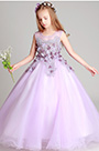 Vestido de fiesta sin mangas de flores niña de la boda