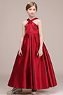 Red Classic Children Wedding Flower Girl Dress