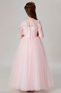 Prinzessin Rosa Hochzeit Blumenkinder Kleid