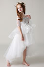 Princess Off Shoulder Children Wedding Flower Girl Dress