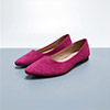 Simple Suede Toe Closed Pointed Flat Shoes