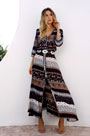 Chic Women Printed Plus Size Dress Holiday Dress