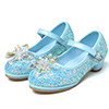 Girl's Lovely Sequin Round Toe Leather Flower Girl Shoes