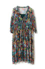 V-cut Silk Chiffon Summer Dress Day Dress