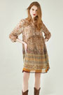 Silk Printed Summer Dress Holiday Dress Day Wear