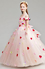 Lovely Flora Long Wedding Flower Girl Dress