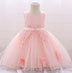 Cute Round Neck Sequins Tulle Baby Dress