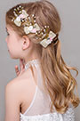 Bow-knot Floral Beads Girl Headwear