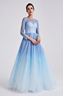2019 Neu Weiss-Blau Party Formal Gown