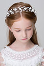 Floral Beads Little Girl Headwear Hair Hoop