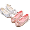 Girl's New Sequins Beadings Closed Toe Party Dance Shoes