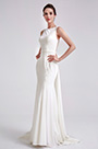 White Elegant Embroidery Detachable Party Dress