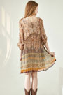 Silk Printed Summer Dress Holiday Dress Day Wear