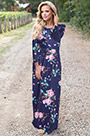 Comfortable Printed Long Holiday Dress