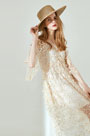 Embroidery 3/4 Sleeves Day Dress Summer Dress