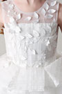 Princess White Sleeveless Wedding Flower Girl Dress