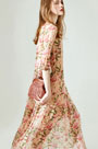 Fashion Silk Printed Long Holiday Dress Day Wear
