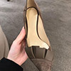 Women Chic Suede Toe Closed High Heels Shoes