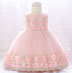 Round Neck Handmade Lace Baby Dress
