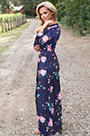 Comfortable Printed Long Holiday Dress