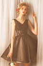 Lovely Black Tulle Short Party Cocktail Dress