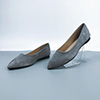 Women Suede Toe Closed Pointed Flat Shoes
