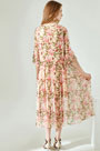 Fashion Silk Printed Long Holiday Dress Day Wear