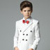 White Boys Suits Children Wedding Tuexdo